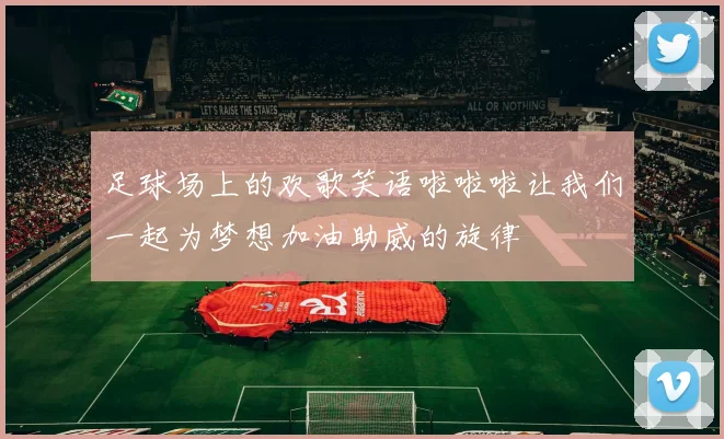 足球场上的欢歌笑语啦啦啦让我们一起为梦想加油助威的旋律